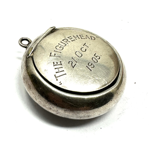 6 - Antique silver pill box