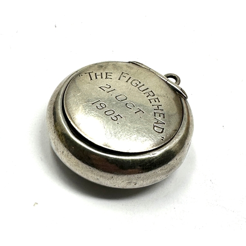 6 - Antique silver pill box