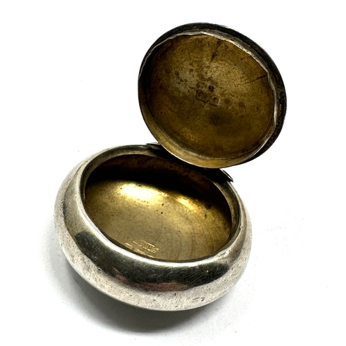 6 - Antique silver pill box