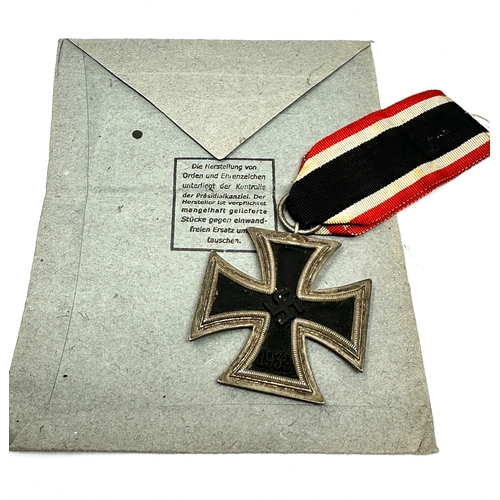 418 - Rare WW2 German Iron Cross 2nd Class Medal By S. Jablonski , The suspension ring is clearly stamped ... 