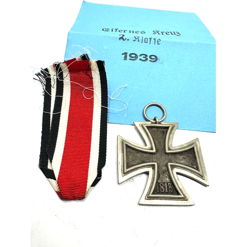 419 - WW2 German Iron Cross 2nd Class Medal ring stamp number 24 ?