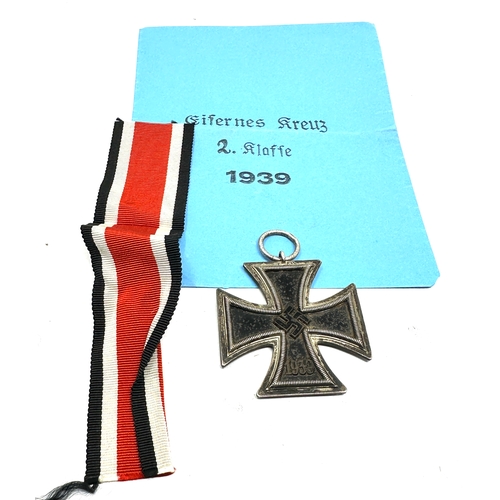 421 - German Iron Cross 2n class medal maker marked hard to read see image  on the ring