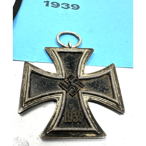 421 - German Iron Cross 2n class medal maker marked hard to read see image  on the ring