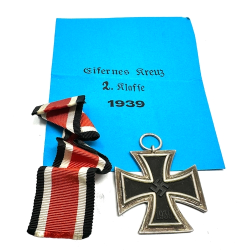 422 - German Iron Cross 2nd class medal maker marked 70 ? on the ring