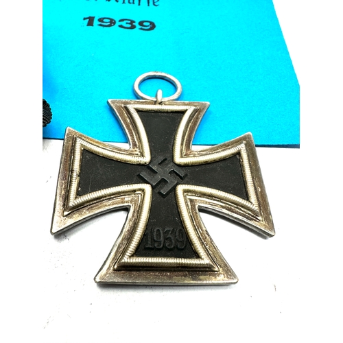 422 - German Iron Cross 2nd class medal maker marked 70 ? on the ring