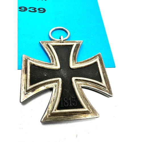 422 - German Iron Cross 2nd class medal maker marked 70 ? on the ring