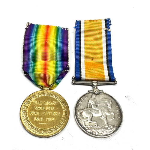 425 - WW1 medal pair to c.w.palmer yorks reg