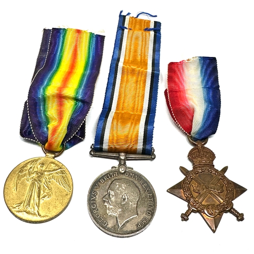 431 - ww1 trio medals to SJt J.W.Garton york & lancs .r