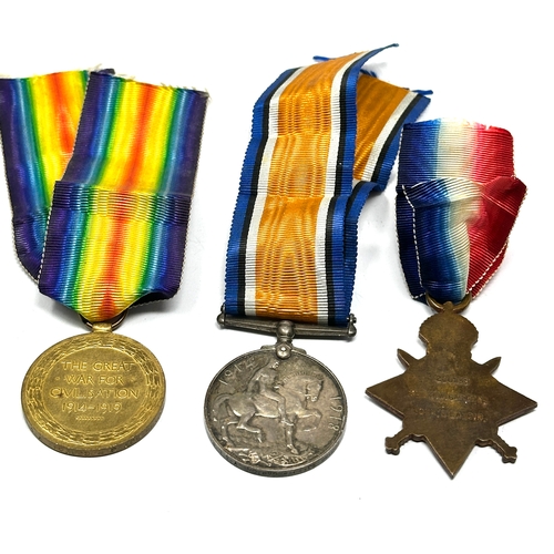 431 - ww1 trio medals to SJt J.W.Garton york & lancs .r