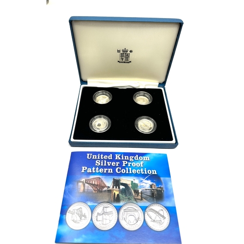 474 - Boxed Royal mint 2003 united kingdom silver proof pattern collection