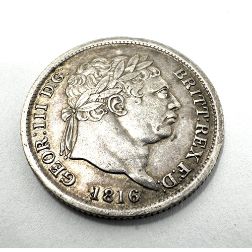 475 - 1816 - George III silver Shilling