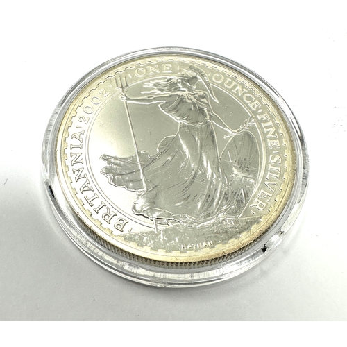 481 - 2002 Royal Mint Silver Proof Britannia £2 Two Pounds 1oz Coin Encapsulated