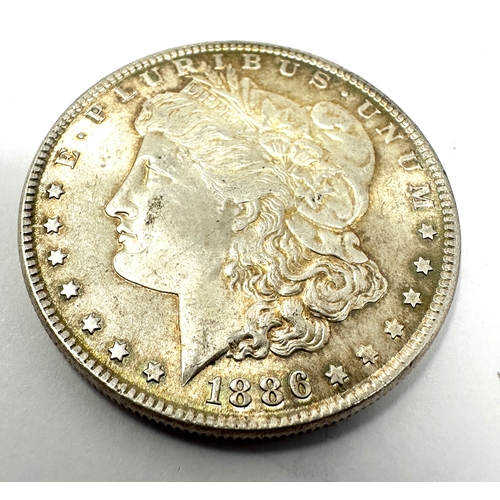 483 - 1886 morgan one dollar coin high grade