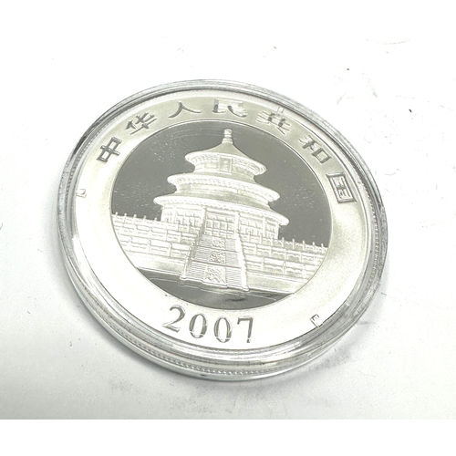 493 - 2007 China 10 YUAN Panda Silver Coin 1oz 999 silver in capsule