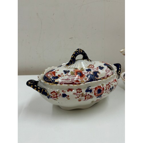 80 - Gravy jug and sauce dish, keeling and co c 1900 tokio pattern