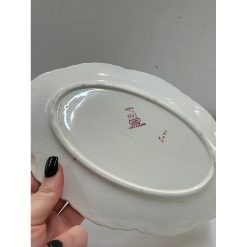 80 - Gravy jug and sauce dish, keeling and co c 1900 tokio pattern