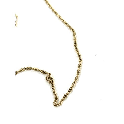 413 - Ladies 9ct gold chain, total length 46cm long total weight 5.9 grams