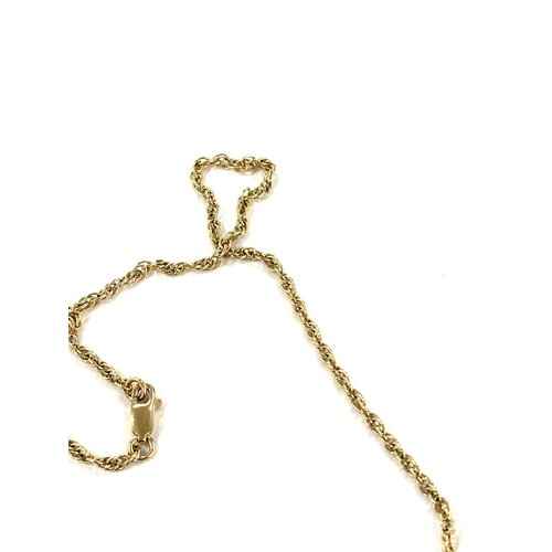 413 - Ladies 9ct gold chain, total length 46cm long total weight 5.9 grams