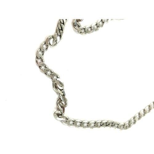 384 - Gents silver chain, length 18 inches 15 grams