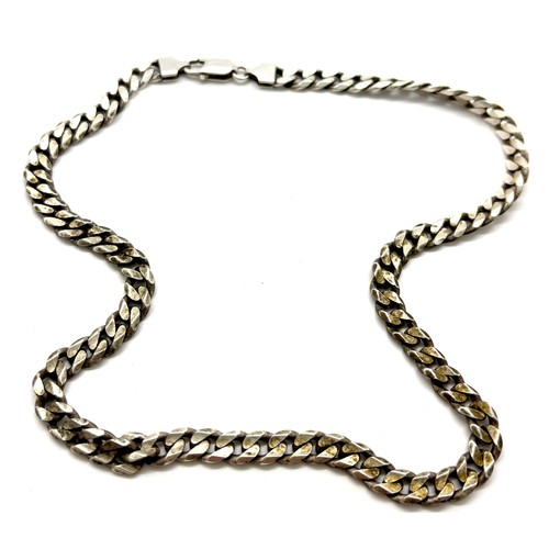 451 - Hallmarked silver curb chain, approximate weight 42g