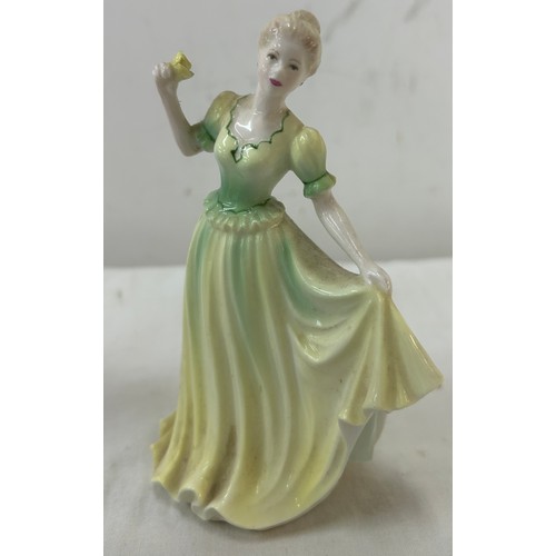 437 - Selection of vintage miniature Coalport lady figures and one other to include ' Congratulations 1992... 