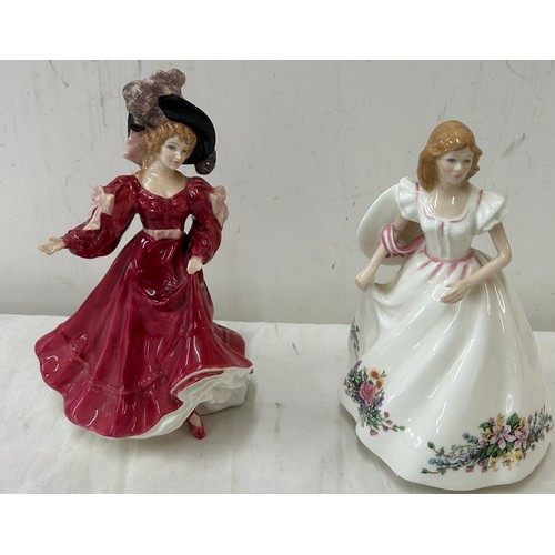 436 - Two Royal Doulton figurines one 'Figure of the year Patricia HN3365' and ' Joanne HN3422'