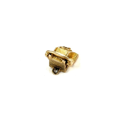 459 - 9ct gold telephone charm , approximate weight 1.9g