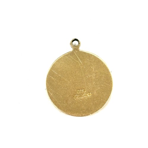 458 - 9ct gold zodiac Sagittarius charm , approximate weight 1.8g