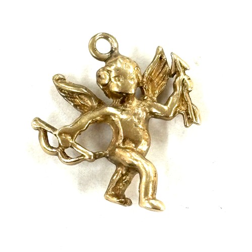 455 - 9ct gold cherub charm , approximate weight 1.7g