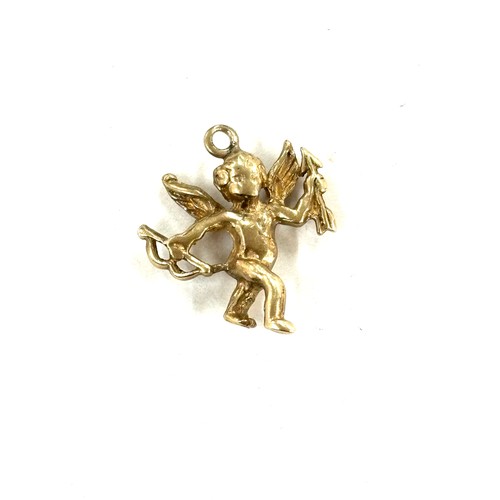 455 - 9ct gold cherub charm , approximate weight 1.7g