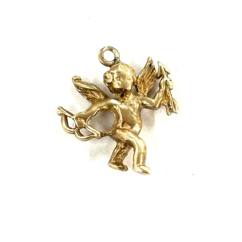 455 - 9ct gold cherub charm , approximate weight 1.7g