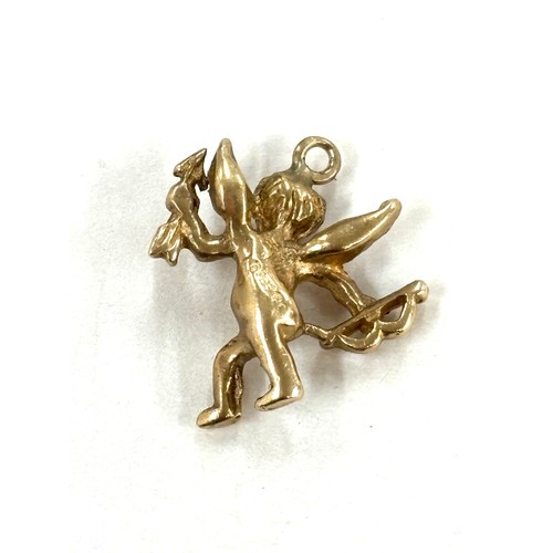 455 - 9ct gold cherub charm , approximate weight 1.7g