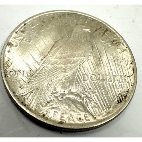 374 - 1922 silver peace dollar