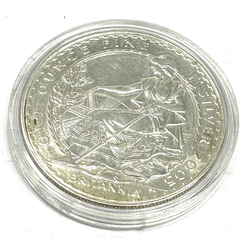 377 - 200 fine silver britannia one ounce 999 silver 2 pounds in capsule