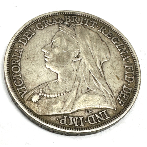 379 - Victorian 1893 silver crown