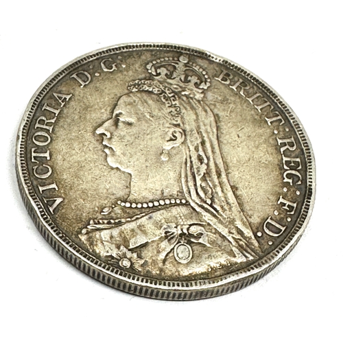 380 - Victorian 1891 silver crown