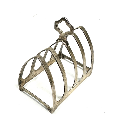 56 - Vintage silver toast rack by edward viners sheffield silver hallmarks