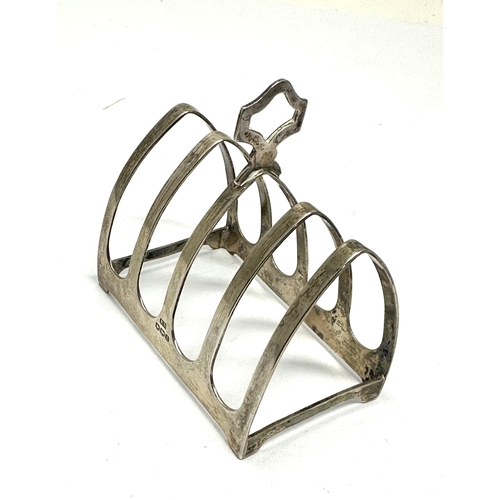 56 - Vintage silver toast rack by edward viners sheffield silver hallmarks