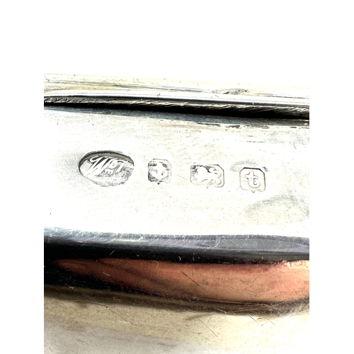 58 - antique silver ring / trinket box measures approx 7cm by 5cm height 3cm birmingham silver hallmarks