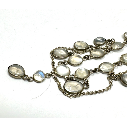 283 - Vintage moonstone drop necklace