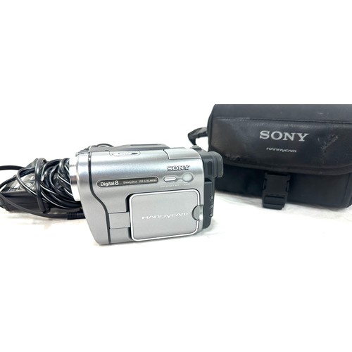 4 - Sony DCR-TRV270E digital video camera recorder with case - working order