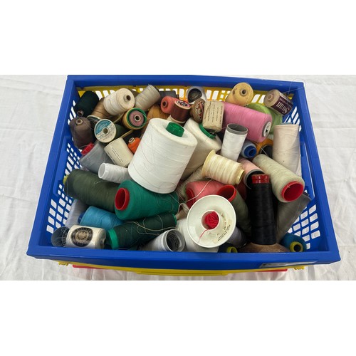 267 - Selection of sewing cotton and threads etc