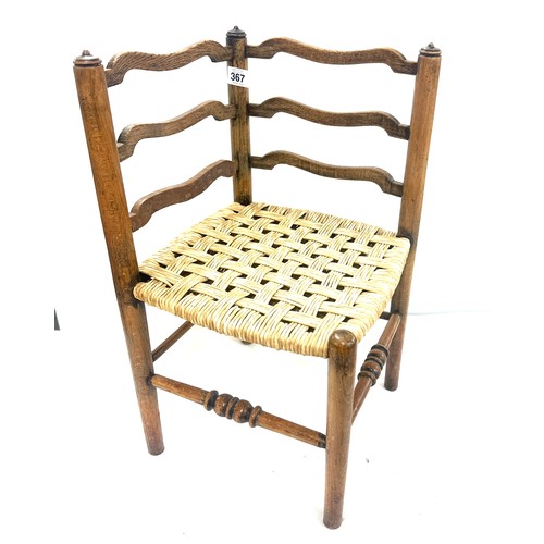 316 - Vintage child's corner chair Height 23 inches, Width 13 inches, Depth 17 inches