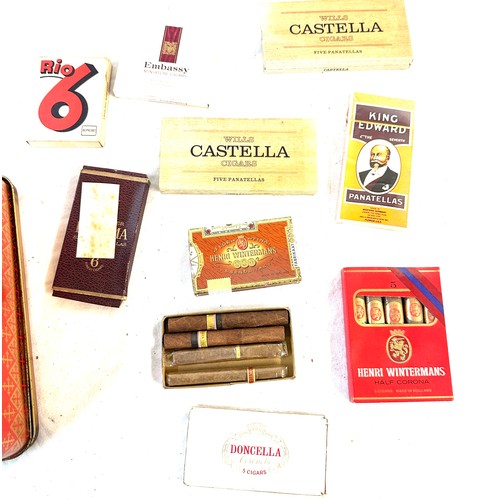 504 - Selection of vintage cigars includes new sealed