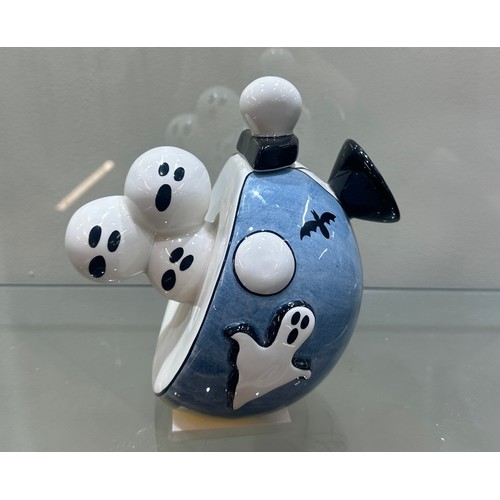 536 - Limited Edition No 6/40 Lorna Bailey novelty 'Ghostly Gathering' Tea pot signed by designer Lorna Ba... 