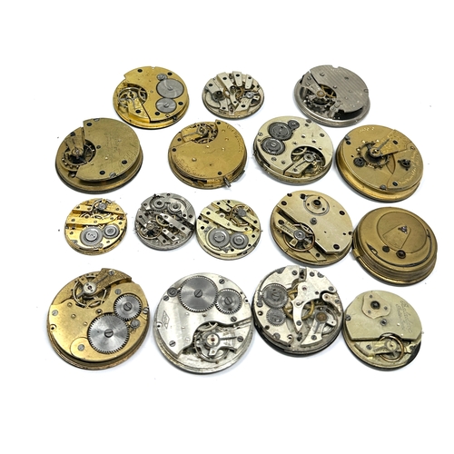 494 - selection of antique pocket watch movements