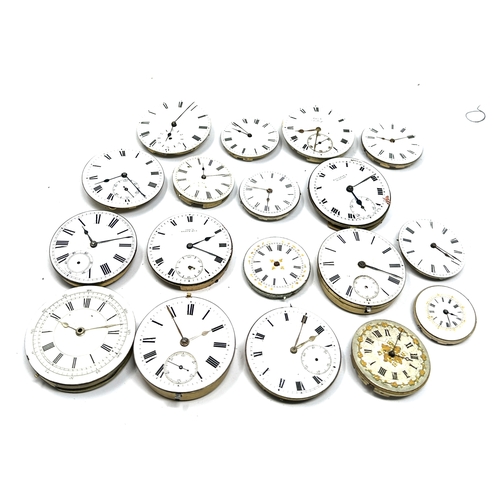 495 - selection of antique pocket watch movements