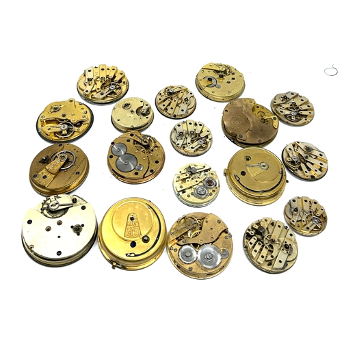 495 - selection of antique pocket watch movements