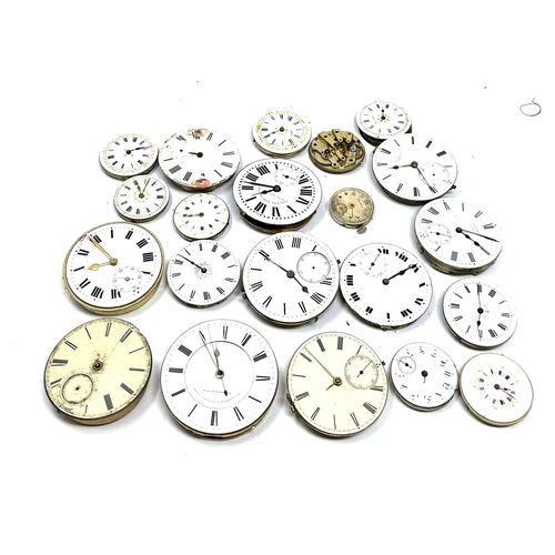 496 - selection of antique pocket watch movements