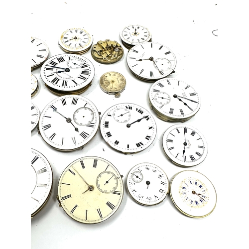 496 - selection of antique pocket watch movements